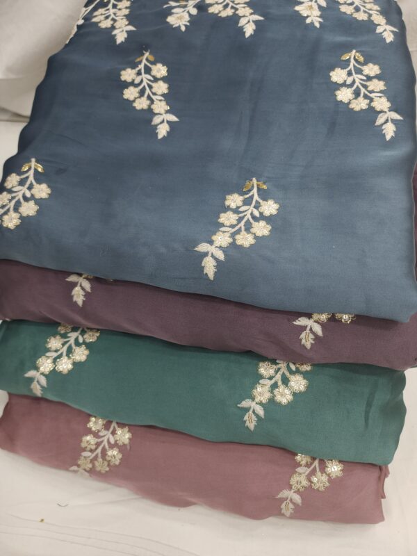 Elegance Flora Embroidered Fabric – Exclusive Collection