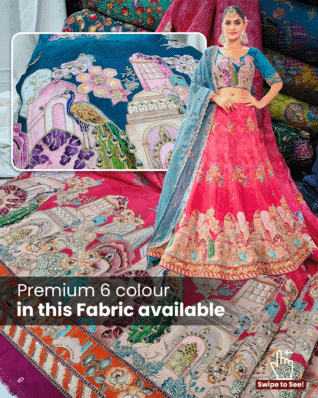 Elegant Embroidered Premium Georgette with Intricate Thread & Sequin Embroidery Fabrics